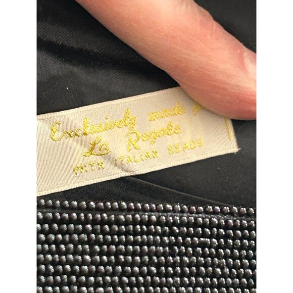 La Regale Beaded Black Clutch - Picture 4 of 8